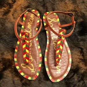 Sam Edelman Shoes - Sam Edelman Gigi Tribal Print Leather Sandal Sam Edelman Shoes - Sam Edelman Gigi Tribal Print Leather Sandal